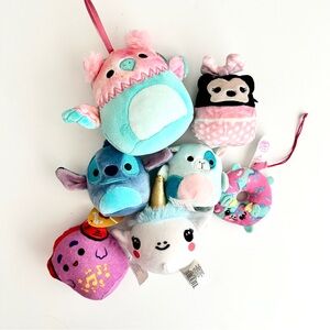💥5/$15 Lot of 7 Mini Stuffed Animals